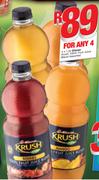 Clover Krush 100% Fruite Juice Blend-4x1.5Ltr
