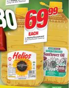 Helios/Housebrand Pure Sunflower Cooking Oil-5Ltr Each