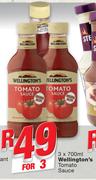 Wellington’s Tomatoes Sauce-3x700ml