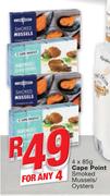 Cape Point Smoked Mussels/Oysters-4x85g