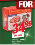 Lifebuoy Bath Soap-4x175g Per Pack