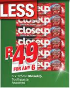 CloseUp Toothpaste-6x125ml