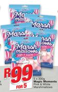 Magic Moments Pink & White Marshmallows-5x300g