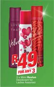 Revlon Deodorant For Ladies-3x90ml