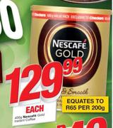 Nescafe Gold Instant Coffee-400g Each