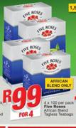Five Roses African Blend Tagless Teabags-4X100's Per Pack