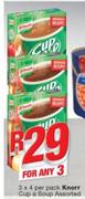 Knorr Cup A Soup-3X4's Per Pack