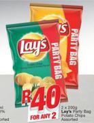 Lay's Party Bag Potato Chips-2X200g