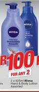 Nivea Hand & Body Lotion-2X625ml