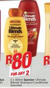 Garnier Ultimate Blends Shampoo/Conditioner-2X400ml