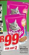 Whiskas Cat Food-2X1Kg