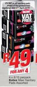 Kotex Maxi Sanitary Pads-4X8/10's