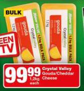 Crystal Valley Gouda/Cheddar Cheese-1.2Kg Each