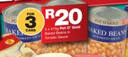 Pot O' Gold Baked Beans In Tomato Sauce-3x410g