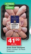 Grain Field Chickens Fresh Chicken 16 Piece Braaipack-Per kg
