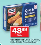 Sea Harvest Crisp & Chunky Hake Fillets-500g Each