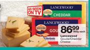 Lancewood Gouda/ Cheddar Cheese-900g Each