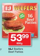 I&J Beefers Beef Patties-800g