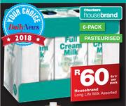 Housebrand Long Life Milk-6x1Ltr Per Pack