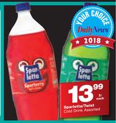 Sparletta/ Twist Cold Drink-2Ltr Each