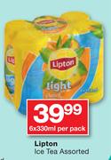 Lipton Ice Tea-6x330ml Per Pack
