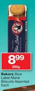 Bakers Blue Label Marie Biscuits-200g Each