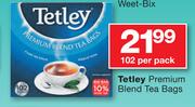 Tetley Premium Blend Tea Bags-102 Per Pack