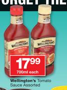 Wellington's Tomato Sauce-700ml Each