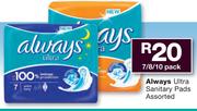 Always Ultra Sanitary Pads Assorted-7/8/10 Per Pack