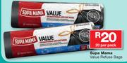 Supa Mama Value Refuse Bags-20 Per Pack