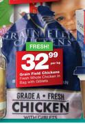 Grain Field Chickens Fresh Whole Chicken In Bag With Giblets-Per Kg
