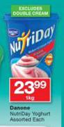 Danone Nutriday Yoghurt-1Kg Each