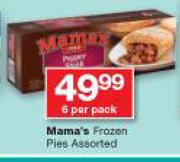 Mama's Frozen Pies 6's-Per Pack