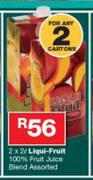 Liqui-Fruit 100% Fruit Juice Blend-2X2ltr