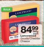 Lancewood Gouda/Cheddar Cheese-900g Each