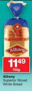 Albany Superior Sliced White Bread-700g