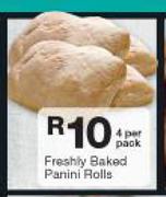 Freshly Baked Panini Rolls 4's-Per Pack