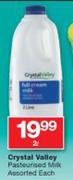 Crystal Valley Full Cream Milk-2L Each