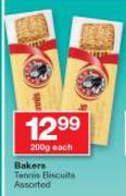 Bakers Tennis Biscuits Assorted-200g Each