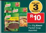 Knorr Packet Soup Assorted-3x50g
