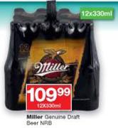 Miller Genuine Draft Beer NRB-12x330ml