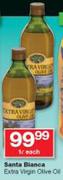 Santa Bianca Extra Virgin Olive Oil-1Ltr Each