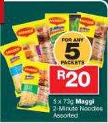 Maggi 2-Minute Noodles Assorted-5x73g