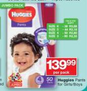 Huggies Pants Jumbo Pack For Girls/Boys-Per Pack