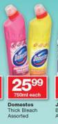 Domestos Thick Bleach Assorted-750ml Each