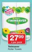 Twinsaver Roller Towels-4 Per pack