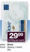 Dove Beauty Cream Bar-4x100g Per Pack