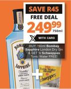 Bombay Sapphire London Dry Gin-750ml
