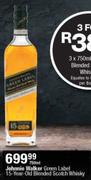 Johnnie Walker Green Label 15 Year Old Blended Scotch Whisky-750ml