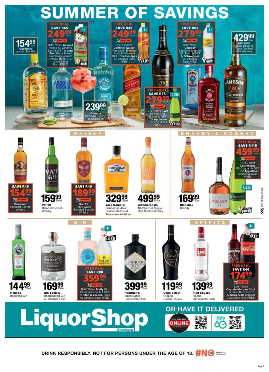 Checkers Liquor KwaZulu-Natal : Summer Of Savings (24 January - 8 ...